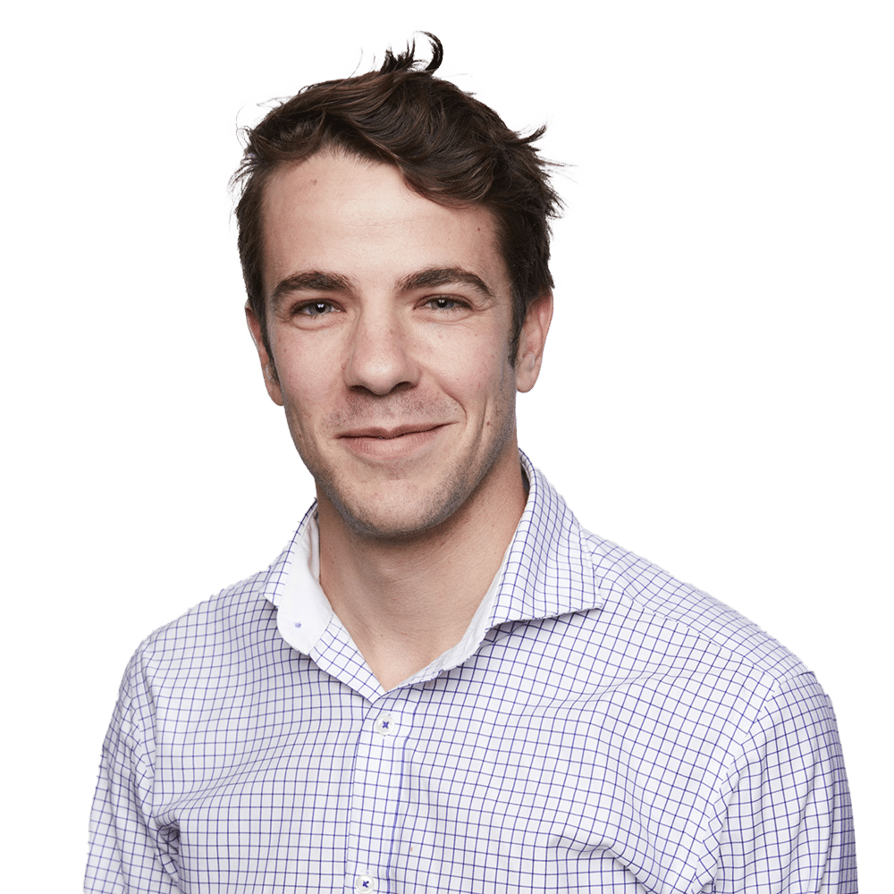 a man in a white shirt