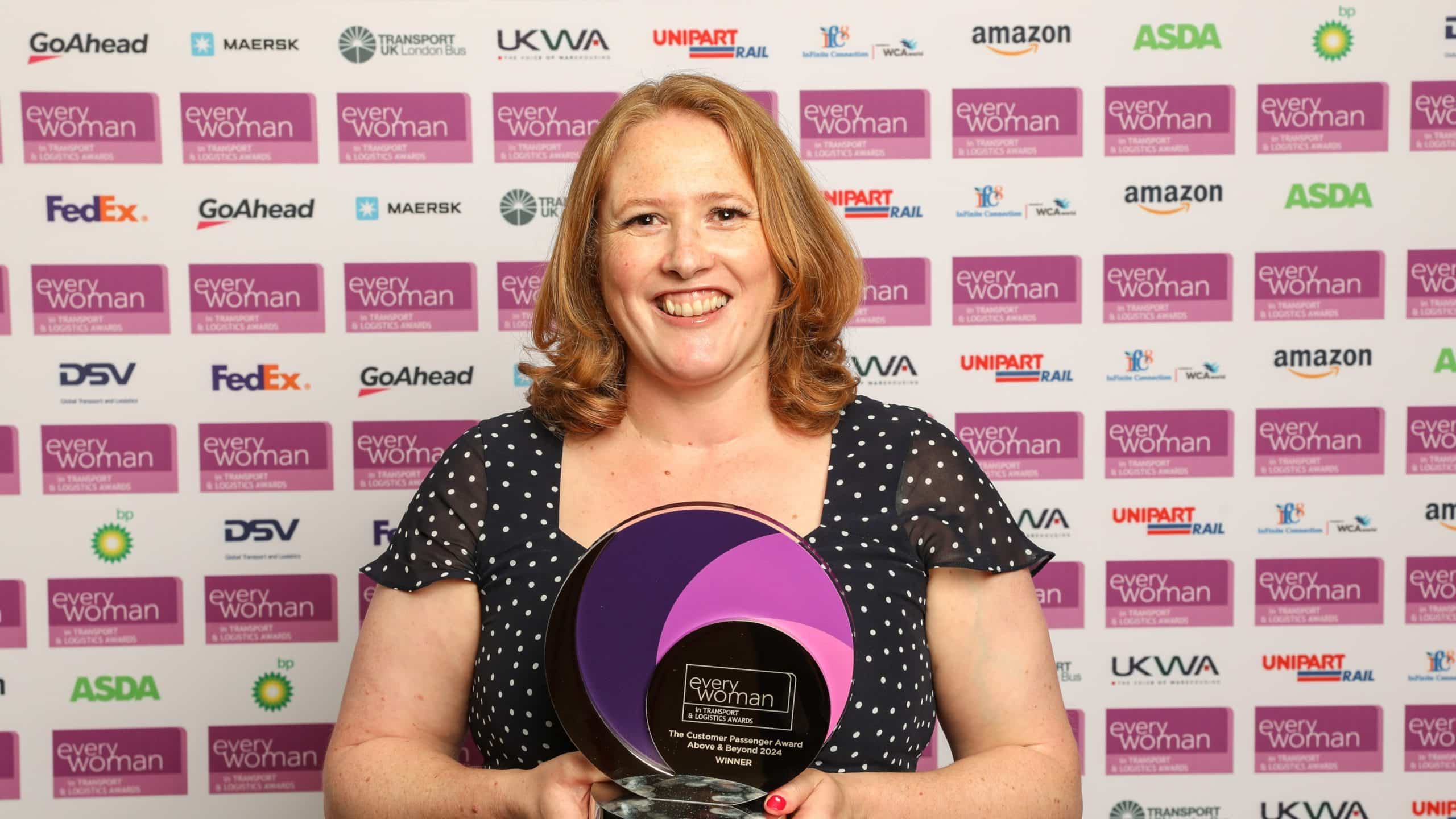 Go-Ahead’s Hannah Man wins customer excellence award at everywoman awards for Transport and Logistics